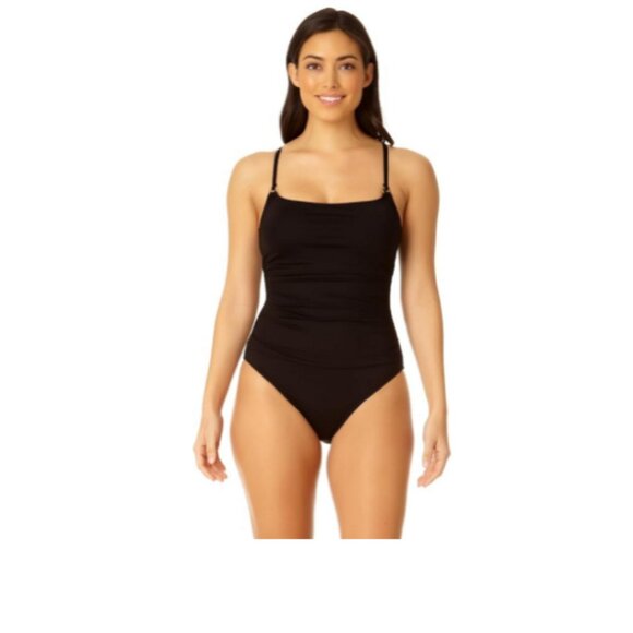 **Anne Cole** Live in Color Shirred Lingerie Maillot One Piece Swimsuit 6 NWT - Picture 1 of 6